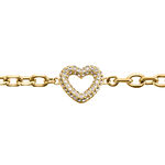 Bracelet Sydnee Acier Jaune Cristal - Bracelets cha&icirc;nes Femme | Marc Orian