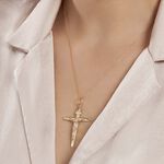 Pendentif Damian Croix Or Bicolore - Pendentifs Famille | Marc Orian