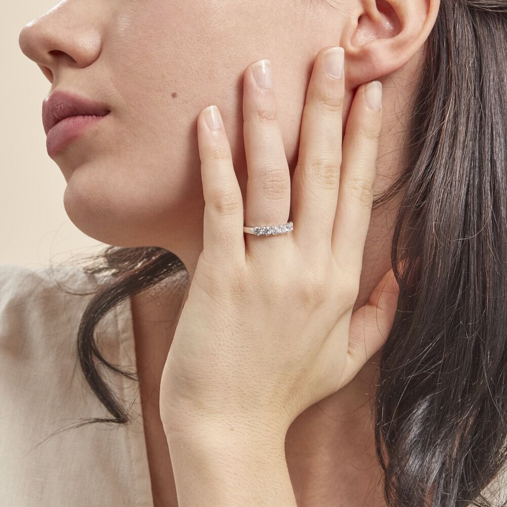 Alliance Hera Or Blanc Diamant - Alliances duo Femme | Marc Orian