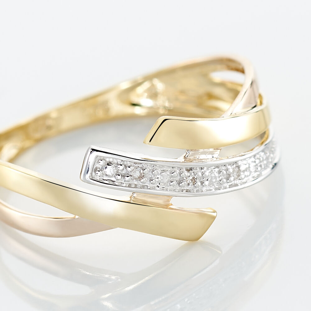Bague Ainhoa Or Tricolore Diamant - Bagues pierres précieuses Femme | Marc Orian