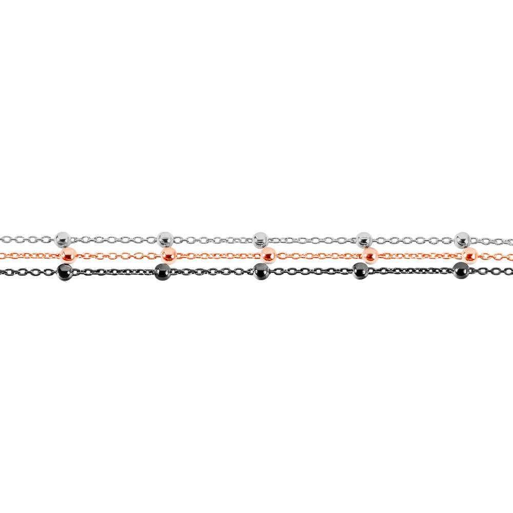 Bracelet Anfel Argent Tricolore - Bracelets chaînes Femme | Marc Orian