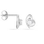 Boucles D'oreilles Puces Alou Argent Blanc Oxyde De Zirconium - Puces Femme | Marc Orian