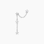 Boucles D'Oreilles Pendantes Estrella Argent Blanc Oxyde De Zirconium - Pendantes Femme | Marc Orian
