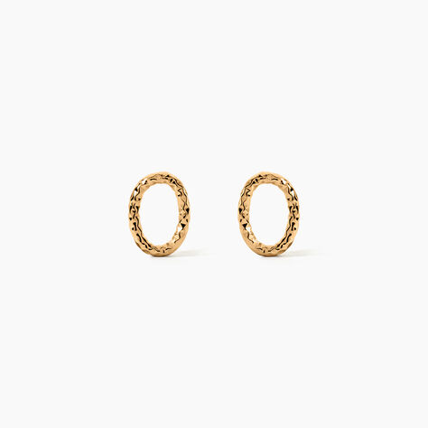 Boucles D'Oreilles Puces Aleria Plaqu&eacute; Or Jaune - Puces Femme | Marc Orian