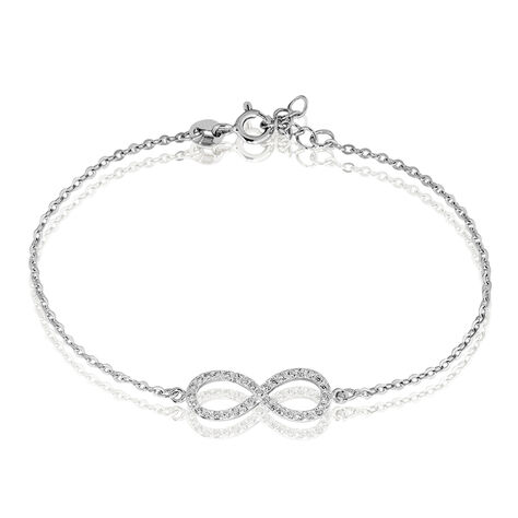 Bracelet Argent Blanc Rowan Oxyde De Zirconium - Bracelets chaînes Femme | Marc Orian