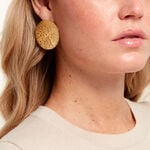 Boucles D'Oreilles Puces Sarha Acier Jaune - Puces Femme | Marc Orian