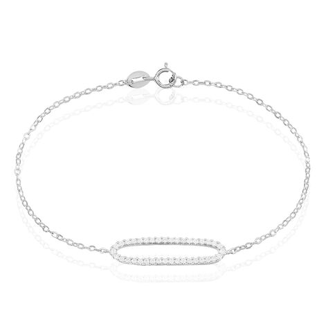Bracelet Laïde Argent Blanc Oxyde De Zirconium - Bracelets chaînes Femme | Marc Orian