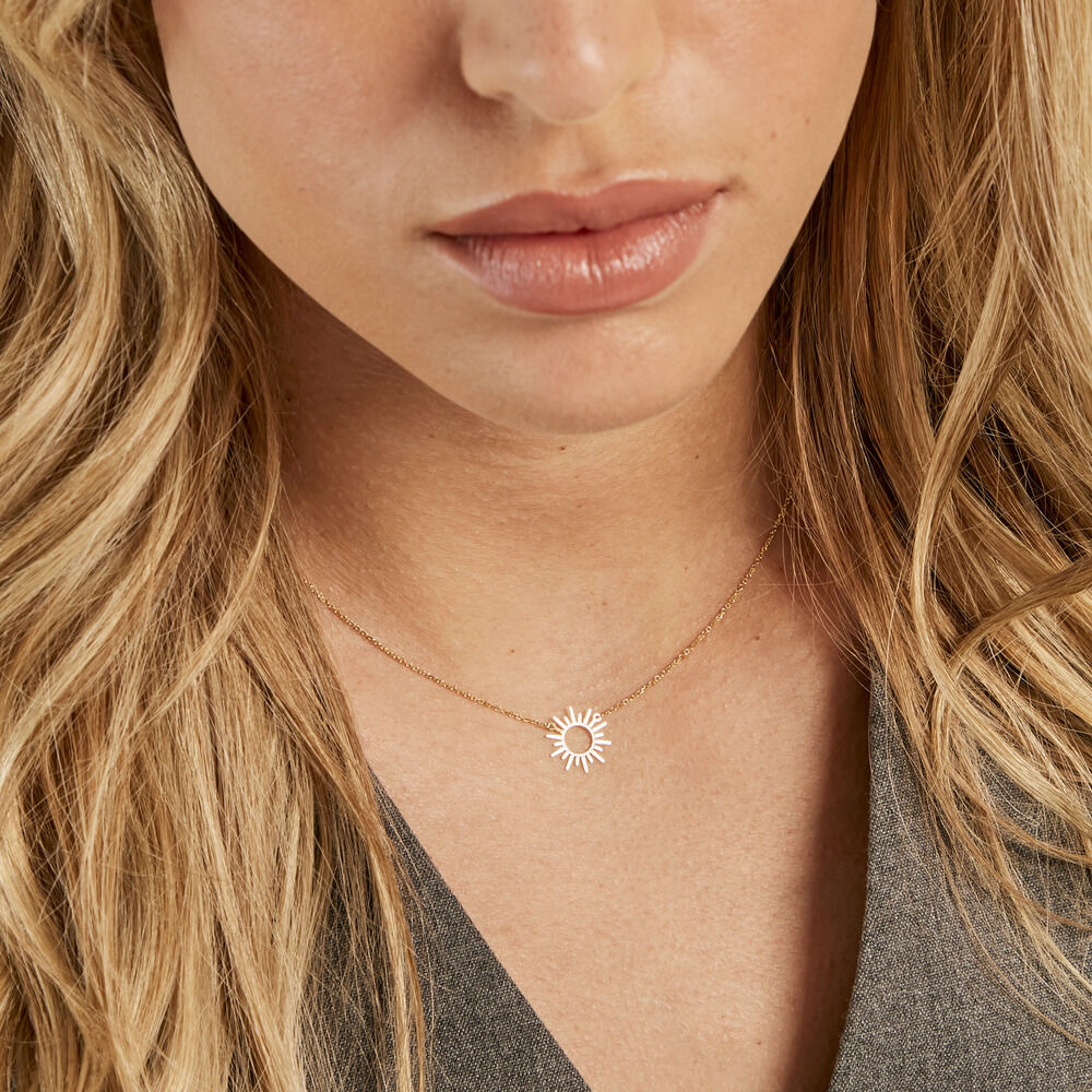 Collier Soleil Eternel Or Jaune - Colliers ete Femme | Marc Orian