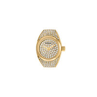 Montre Fossil Watch Ring Doré