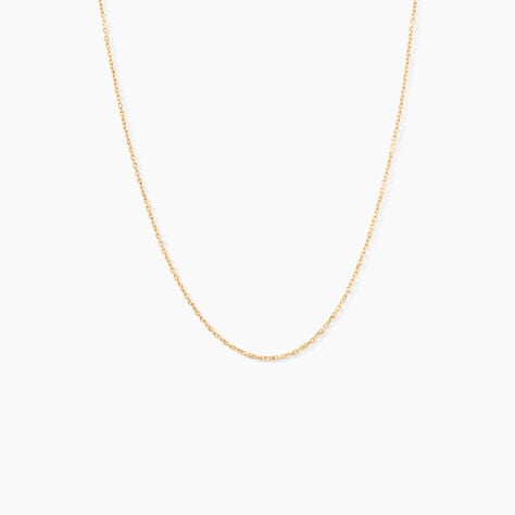 Chaîne Igoa Maille Forçat Diamantee Or Jaune - Chaines Femme | Marc Orian