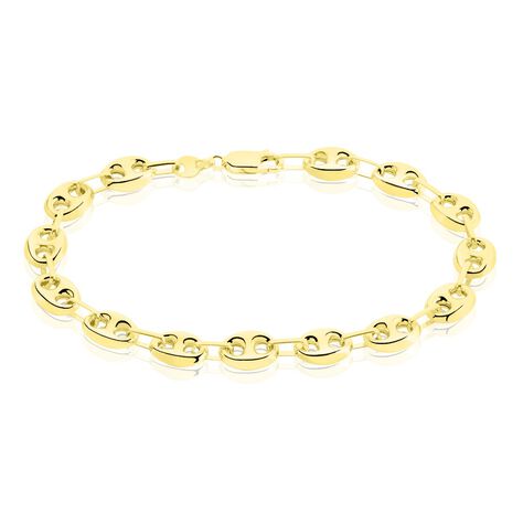 Bracelet Dami Maille Grain De Cafe Or Jaune - Bracelets mailles Homme | Marc Orian