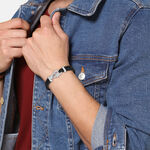 Bracelet Tommy Hilfiger Carabiner Cuir De Veau Noir - Bracelets cuir Homme | Marc Orian