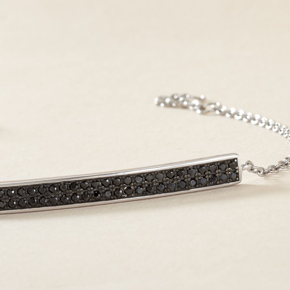 Bracelet Septima Argent Blanc Spinelle - Bracelets fantaisie Femme | Marc Orian