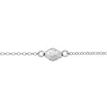 Bracelet Argent Blanc Jacquotte - Bracelets fantaisie Femme | Marc Orian