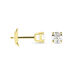 Boucles D'oreilles Puces Victoria Or Jaune Diamant - Puces Famille | Marc Orian