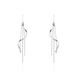 Boucles D'oreilles Pendantes Rizlaine Argent Blanc - Pendantes Femme | Marc Orian