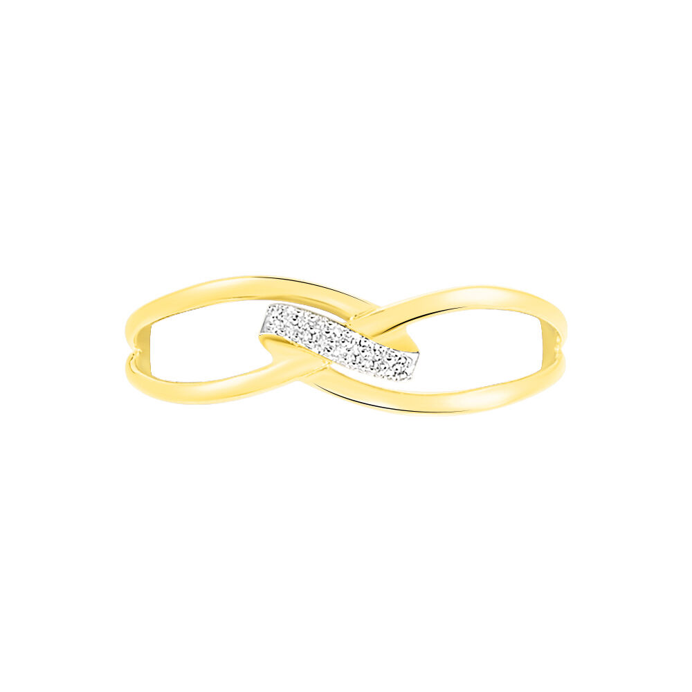 Bague Madelle Or Jaune Diamant - Bagues pierres précieuses Femme | Marc Orian