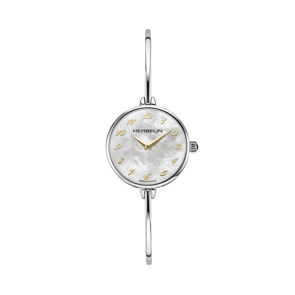 Montre Herbelin Fil Nacre Blanche - Montres étanches Femme | Marc Orian