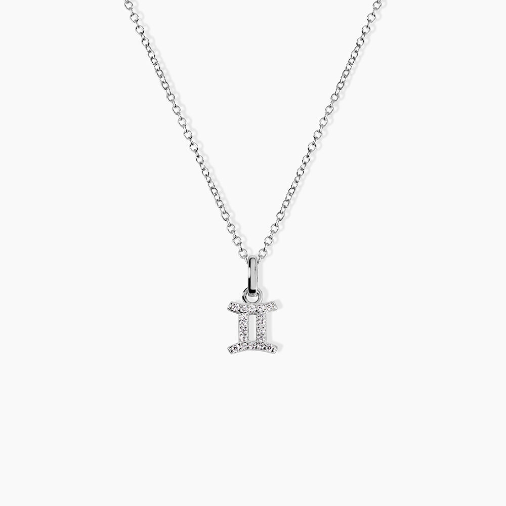 Collier Astra Argent Blanc Oxyde De Zirconium - Colliers avec pierres Femme | Marc Orian