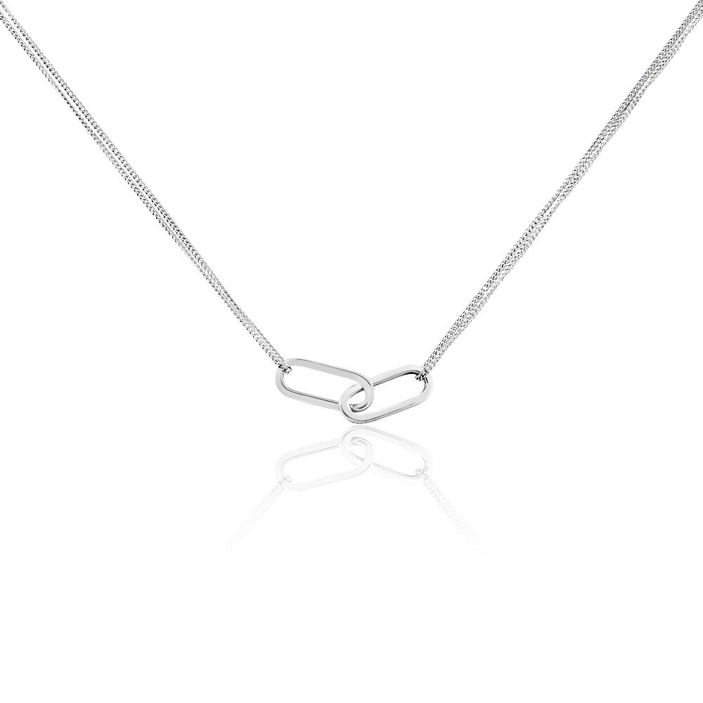 Collier Andrea Argent Blanc - Colliers Femme | Marc Orian