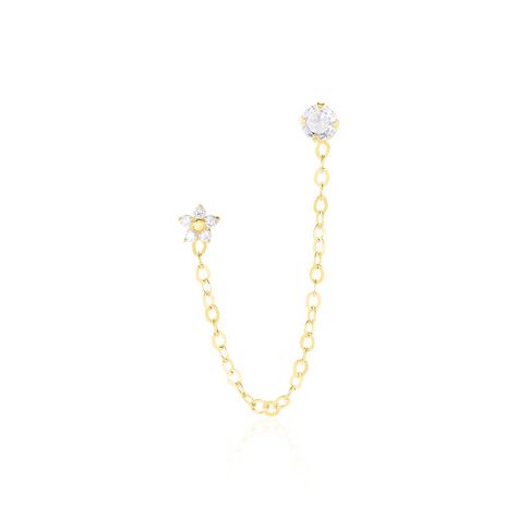 Bijou D'oreille Unitaire Candia Or Jaune Oxyde De Zirconium - Piercings d'oreilles Femme | Marc Orian