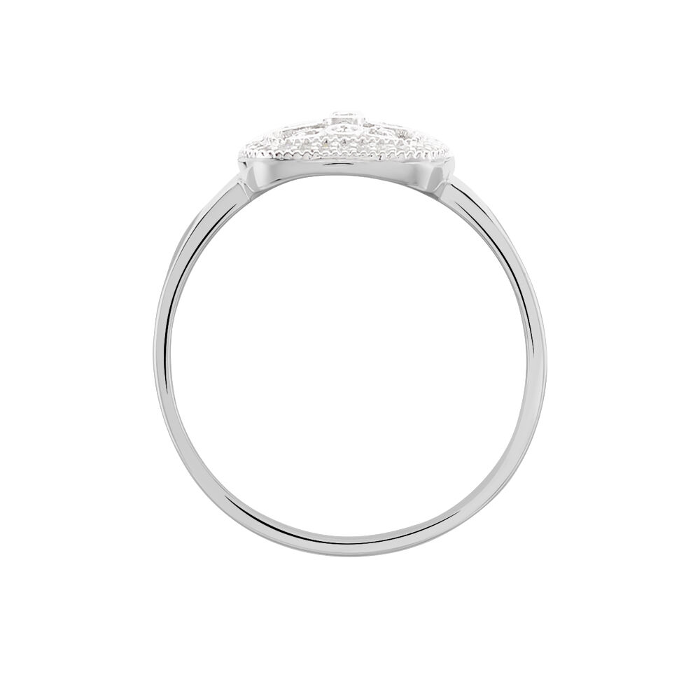 Bague Alixia Or Blanc Diamant - Bagues pierres précieuses Femme | Marc Orian