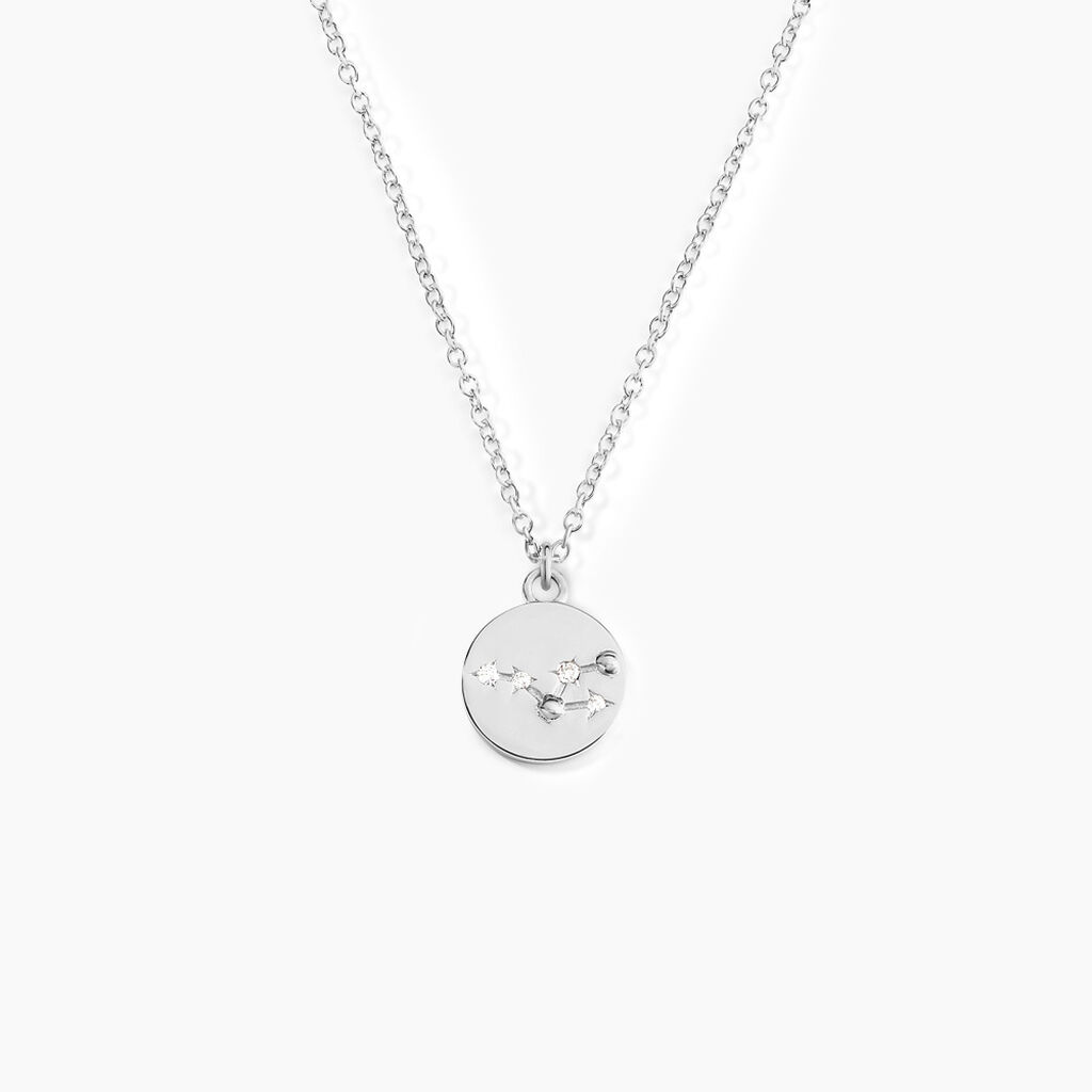 Collier Despina Argent Blanc Oxyde De Zirconium - Colliers avec pierres Femme | Marc Orian
