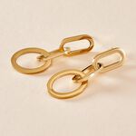 Boucles D'oreilles Pendantes Manille Acier Jaune - Pendantes Femme | Marc Orian