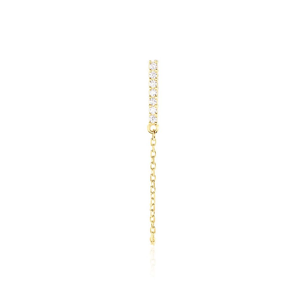 Boucle D'oreille Unitaire Barbra Or Jaune Oxyde De Zirconium - Piercings d'oreilles Femme | Marc Orian