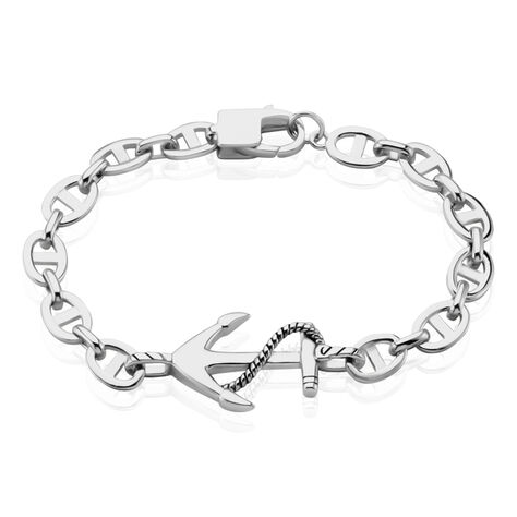 Bracelet Maximo Argent Blanc - Bracelets mailles Homme | Marc Orian
