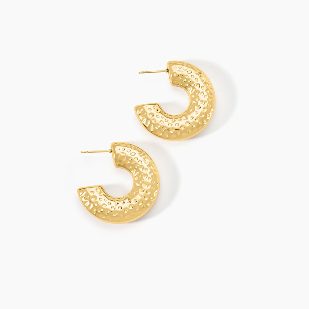 Cr&eacute;oles Calyssa Acier Dor&eacute; - Cr&eacute;oles Femme | Marc Orian