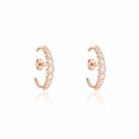 Boucles D'oreilles Liviu Argent Rose Oxyde De Zirconium