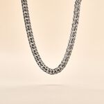 Collier Frederic Acier Blanc - Colliers fantaisie Homme | Marc Orian