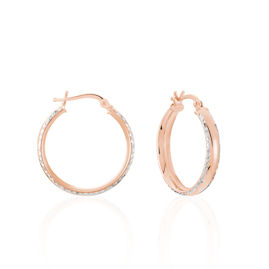 Cr&eacute;oles Argent Rose Ava - Cr&eacute;oles Femme | Marc Orian