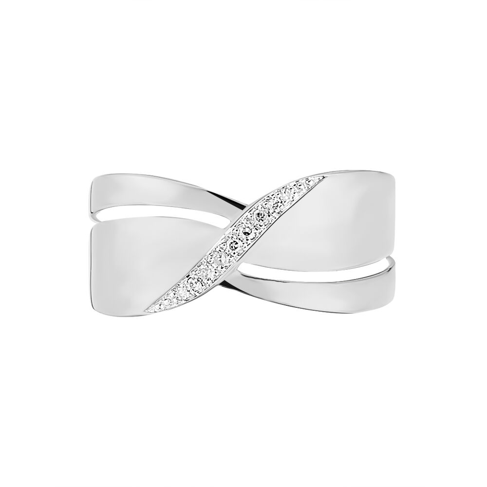 Bague Camomille Or Blanc Diamant - Bagues pierres précieuses Femme | Marc Orian