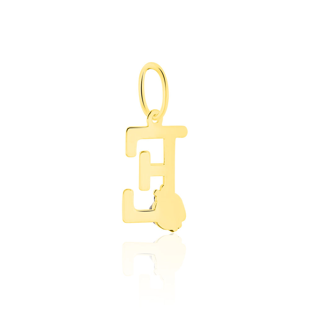 Pendentif Helidie Coccinelle Lettre Or Jaune - Pendentifs Enfant | Marc Orian