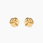 Boucles D'Oreilles Puces Ombeline Argent Dor&eacute; A L'Or 750/1000 - Puces Femme | Marc Orian