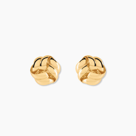 Boucles D'Oreilles Puces Ombeline Argent Dor&eacute; A L'Or 750/1000 - Puces Femme | Marc Orian
