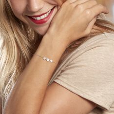 Bracelet Sandra Argent Blanc Oxyde De Zirconium - Bracelets chaînes Femme | Marc Orian