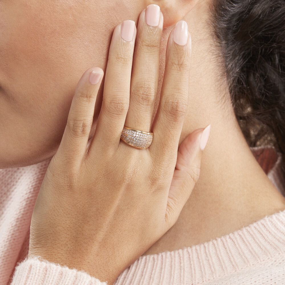 Bague Edenne Plaqué Or Jaune Oxyde De Zirconium - Bagues avec pierre Femme | Marc Orian