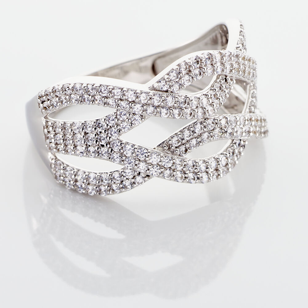 Bague Ireneo Argent Blanc Oxyde De Zirconium - Bagues avec pierre Femme | Marc Orian