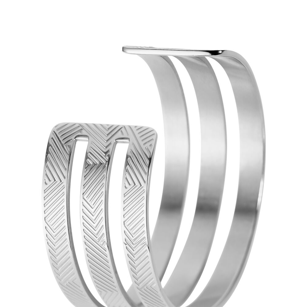 Bracelet Jonc Sirine Acier Blanc - Bracelets Femme | Marc Orian