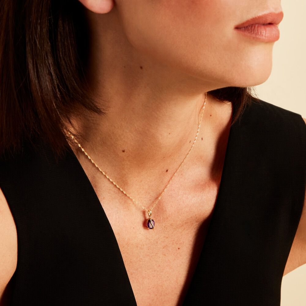 Pendentif Or Jaune Prudencia Améthyste - Pendentifs Femme | Marc Orian