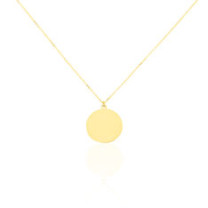 Collier Pastille Gravable Or Jaune - Colliers Femme | Marc Orian