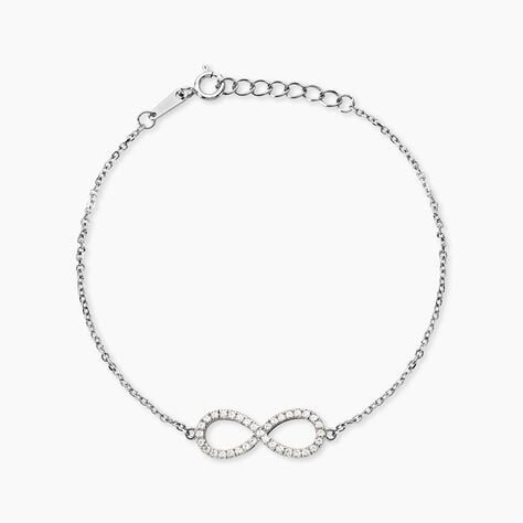 Bracelet Argent Blanc Rowan Oxyde De Zirconium - Bracelets fantaisie Femme | Marc Orian