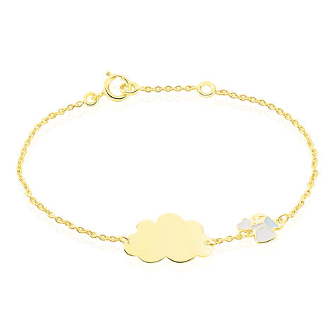 Bracelet Identité Ange Email Or Jaune - Gourmettes Enfant | Marc Orian