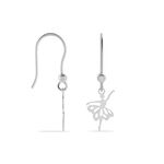 Boucles D'oreilles Pendantes Lucianola Argent Blanc - Pendantes Femme | Marc Orian