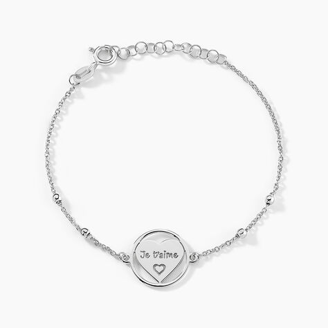 Bracelet Argent Blanc Akosua - Bracelets chaînes Femme | Marc Orian