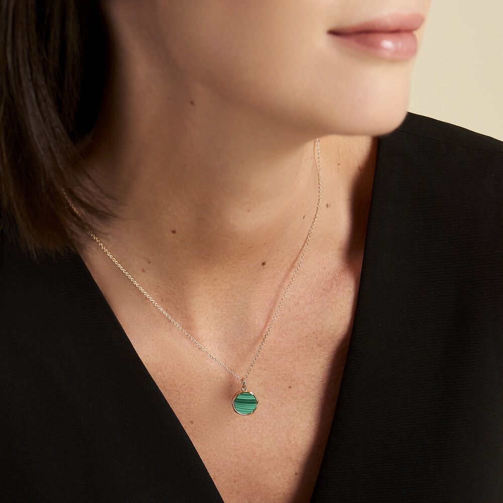 Collier Plaqué Or Neassa Malachite - Colliers avec pierres Femme | Marc Orian