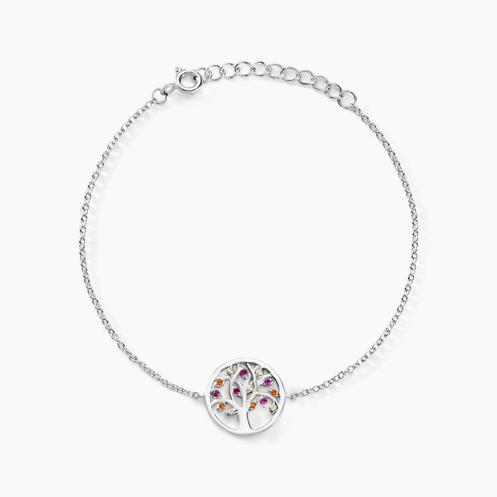 Bracelet Alive Argent Blanc Oxyde De Zirconium - Bracelets fantaisie Femme | Marc Orian